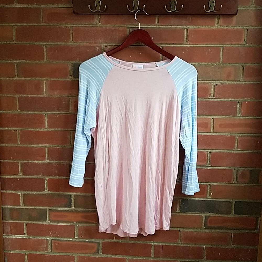Lularoe randy size medium pink and blue.